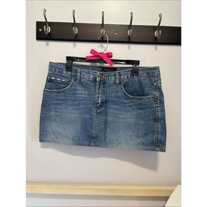 American Eagle Outfitters Y2K Denim Mini Skirt